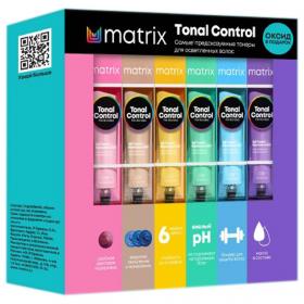 Matrix Набор Tonal Control Color Box 6 красителей х 90 мл  оксид 3 1 л. фото