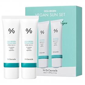 Dr. Ceuracle Набор Vegan Sun Set солнцезащитный веганский крем с центеллой Sun SPF 50 PA, 2 х 50 мл. фото