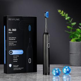 REVYLINE Электрическая звуковая зубная щётка RL 060, черная. фото