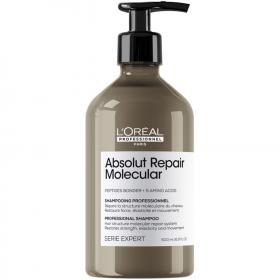 Loreal Professionnel Шампунь для молекулярного восстановления волос Absolut Repair Molecular, 500 мл. фото