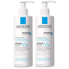 La Roche-Posay Бальзам тройного действия для сухой и склонной к атопии кожи лица и тела младенцев, детей и взрослых APM, 2 х 400 мл. фото