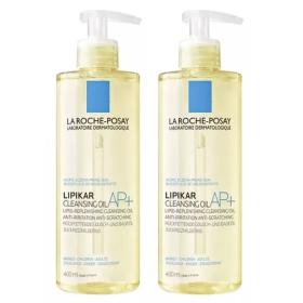 La Roche-Posay Смягчающее масло для ванны и душа для сухой и склонной к атопии кожи младенцев, детей и взрослых AP, 2 х 400 мл. фото