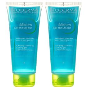 Bioderma Очищающий гель для лица, 2 х 100 мл. фото