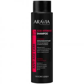 Aravia Professional Шампунь мультикислотный против выпадения и ломкости волос, 420 мл. фото