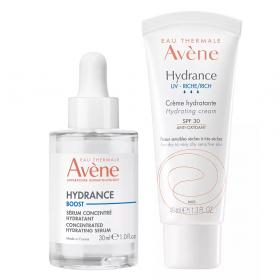 Avene Набор увлажняющая сыворотка 30 мл  крем SPF30 40 мл. фото