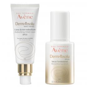 Avene Набор антивозрастных средств DermAbsolu крем SPF30 40 мл  сыворотка 30 мл. фото