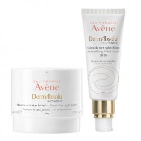 Avene Набор антивозрастных средств DermAbsolu крем SPF30 40 мл  ночной бальзам 40 мл. фото