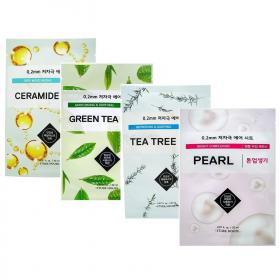  Набор тканевых масок керамиды   зеленый чай  чайное дерево  жемчуг, 4х20 мл. фото