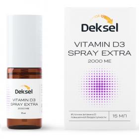 Deksel Витамин D3 Spray Extra 2000 МЕ со вкусом ананаса, 15 мл. фото