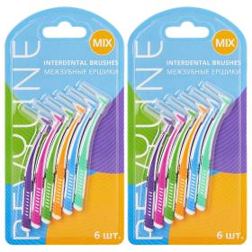 REVYLINE Набор межзубных ершиков Mix, 2 х 6 шт. фото
