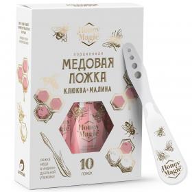 Honey Magic Десерт Медовая ложка. Клюква   Малина, 10 ложек х 5 г. фото