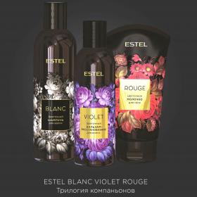 Estel Набор Цветочная трилогия шампунь Blanc 250 мл  бальзам Violet 200 мл  молочко Rouge 150 мл. фото