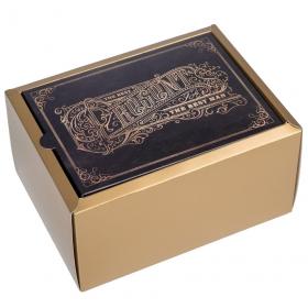 Подарочная упаковка Коробка складная Джентельмен,  20  15  10 см. фото