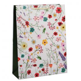 Подарочная упаковка Пакет ламинированный Расцветай от счастья, 28 х 38 х 9 см. фото