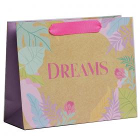 Подарочная упаковка Пакет крафтовый подарочный Dreams, 22  17,5  8 см. фото