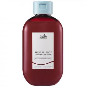 LaDor Шампунь для сухих и тонких волос Awakening Shampoo Красный женьшень и пивные дрожжи, 300 мл. фото