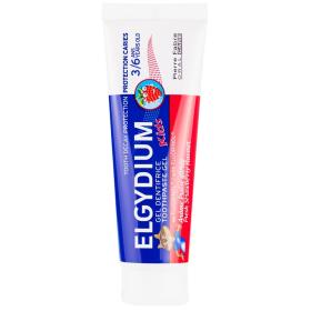 Elgydium Зубная паста-гель с ароматом клубники для детей от 3 до 6 лет, 50 мл. фото
