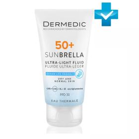 Dermedic Ультра-лёгкий солнцезащитный флюид SPF50 для сухой и нормальной кожи, 40 мл. фото