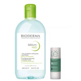 Bioderma Набор Bioderma мицеллярная вода Sbium 500 мл  Etat Pur сыворотка с салициловой кислотой 15 мл. фото