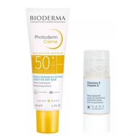 Bioderma Набор Bioderma солнцезащитный крем Photoderm SPF50 40 мл  Etat Pur сыворотка с витамином Е 15 мл. фото