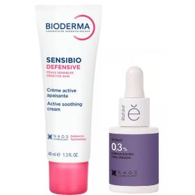 Bioderma Набор Bioderma насыщенный крем Sensibio Defensive 40 мл  Etat Pur сыворотка с ретинолом 15 мл. фото