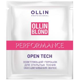 Ollin Professional Осветляющий порошок Open Tech для открытых техник обесцвечивания волос, 30 г. фото