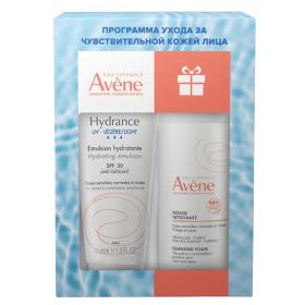 Avene Набор эмульсия SPF30 40 мл  очищающая пенка для снятия макияжа 50 мл. фото