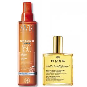 Beauty сеты Набор для тех, кто любит масла масло SPF50 200 мл  масло для лица, тела и волос 100 мл. фото