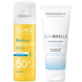 Beauty сеты Набор для комфортного и безопасного загара спрей SPF50 200 мл   бальзам после загара 200 г. фото