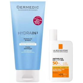 Beauty сеты Набор Невидимая защита солнцезащитный флюид Anthelios SPF50 50 мл  гель для умывания 200 мл. фото