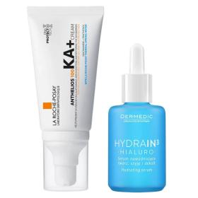 Beauty сеты Набор Солнцезащита для лица крем SPF50 50 мл  сыворотка 30 мл. фото