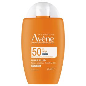 Avene Ультралегкий солнцезащитный невидимый флюид для лица SPF 50, 50 мл. фото