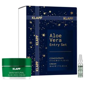 Klapp Набор Aloe Vera Entry Set крем 50 мл  ампульный концентрат 3 х 2 мл. фото