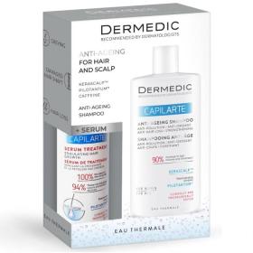 Dermedic Набор антивозрастных средств для волос и кожи головы сыворотка 150 мл  шампунь 300 мл. фото