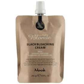 Nook Чёрный осветляющий крем Black Bleaching Cream с маслами черники и арганы, 250 г. фото