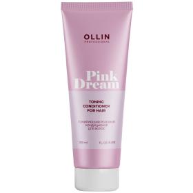 Ollin Professional Тонирующий розовый кондиционер для волос, 250 мл. фото