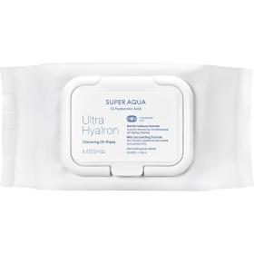 Missha Салфетки для умывания и снятия макияжа Ultra Hyalron с маслами и гиалуроновой кислотой, 30 шт. фото