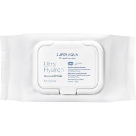 Missha Салфетки для умывания и снятия макияжа Ultra Hyalron с маслами и гиалуроновой кислотой, 30 шт. фото
