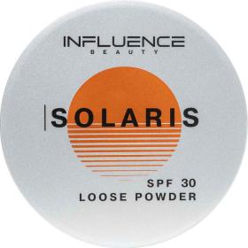 INFLUENCE beauty Рассыпчатая пудра Solaris SPF30 с матовым покрытием,  01 прозрачный. фото