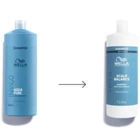 Wella Professionals Очищающий шампунь Aqua Pure с экстрактом лотоса, 1000 мл. фото