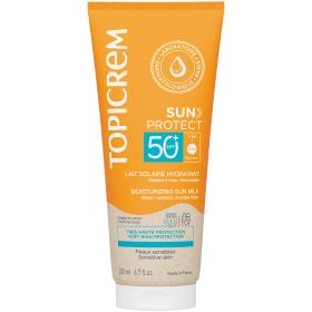 Topicrem Увлажняющее солнцезащитное молочко для тела SPF50, 200 мл. фото