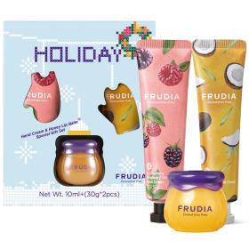Frudia Подарочный набор Holiday крем для рук 2х30 г  бальзам для губ 10 г. фото