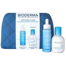 Bioderma Набор для ухода за обезвоженной кожей сыворотка 30 мл  мицеллярная вода 100 мл. фото