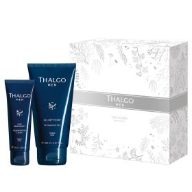 Thalgo Набор для мужчин очищающий гель 150 мл  восстанавливающий крем 50 мл. фото