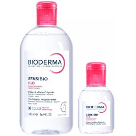 Bioderma Набор для лица мицеллярная вода 100 мл  мицеллярная вода 500 мл. фото