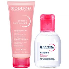 Bioderma Набор для лица очищающий гель 100 мл  мицеллярная вода 100 мл. фото