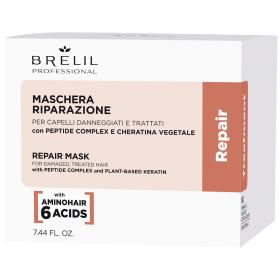 Brelil Professional Восстанавливающая маска для поврежденных волос Repair Treatment, 220 мл. фото