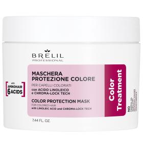 Brelil Professional Маска для защиты цвета окрашенных волос Color Treatment,  220 мл.. фото