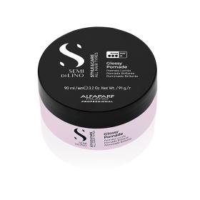 Alfaparf Milano Помада для блеска и сильной фиксации волос Glossy Pomade, 90 мл. фото