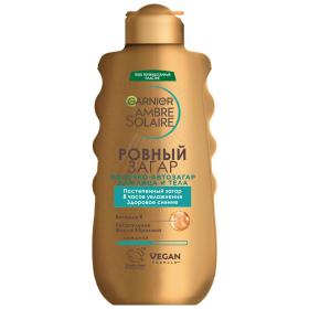 Garnier Молочко-автозагар для лица и тела Ровный загар, 175 мл. фото